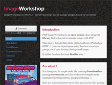 Tablet Screenshot of phpimageworkshop.com